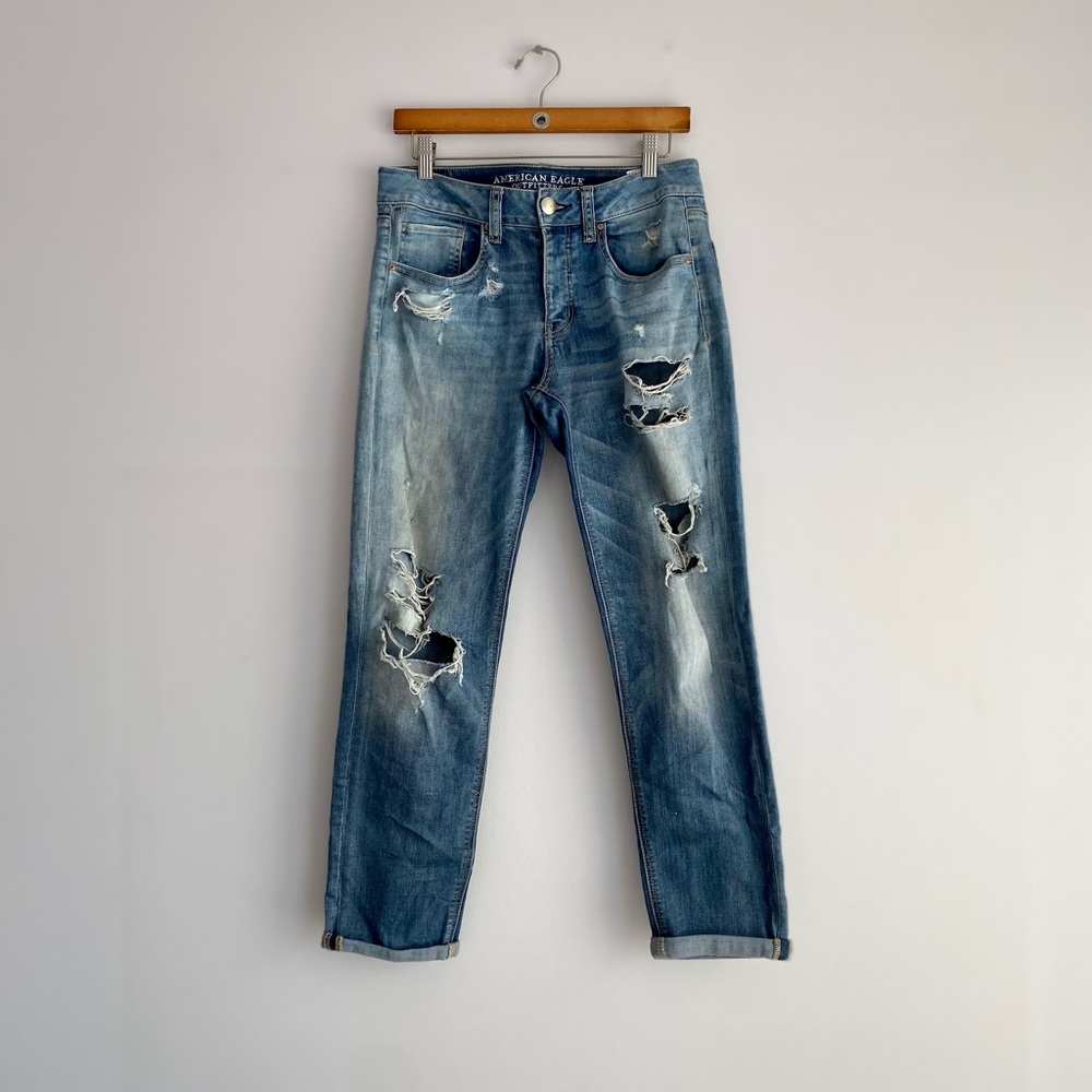 American Eagle Distressed Tomgirl Jeans - 2
